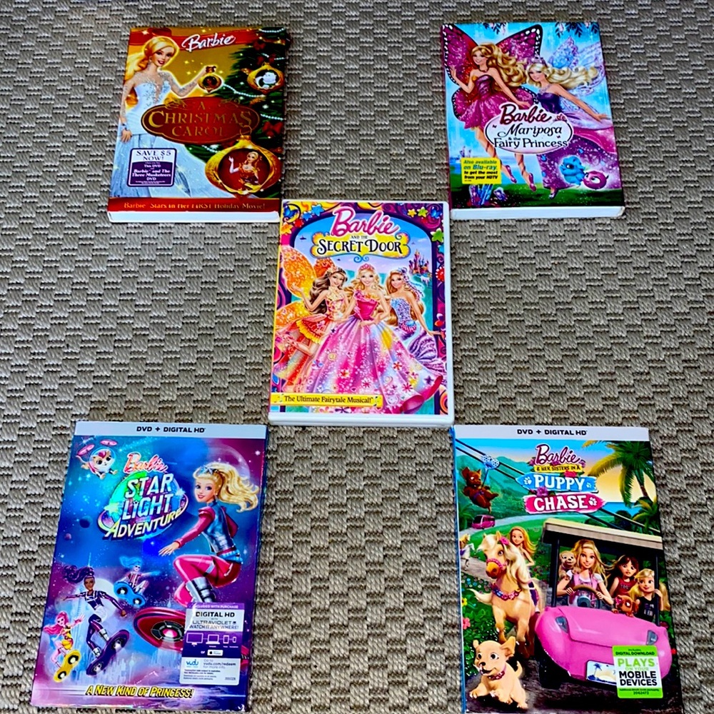 Barbie bundle 5 dvd movies